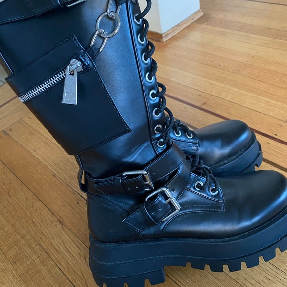 Chunky biker boots - Picture 5 of 5